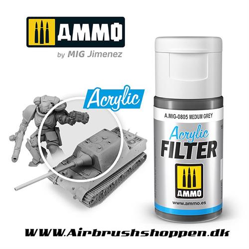  A.MIG 0805 Medium Grey Akryl filter 15 ml